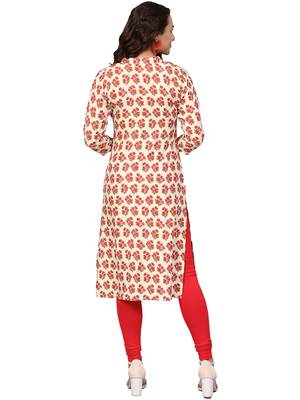 Multicolor printed rayon kurti 4