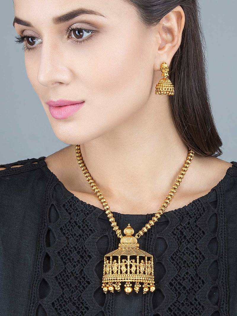 Gold Beaded Jewellery Set Urban Bling 2902691