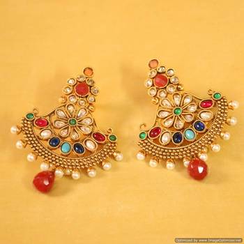 Antique Navratan Zircon Danglers 1