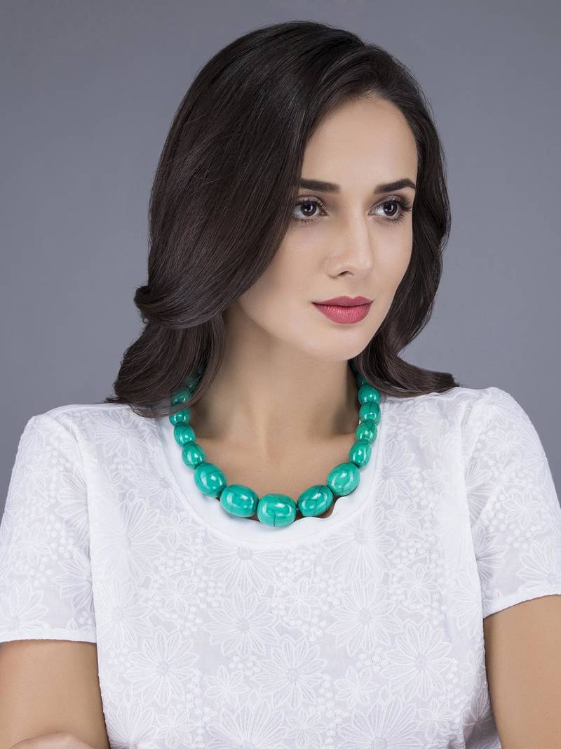 turquoise Green Stone Beautiful Necklace