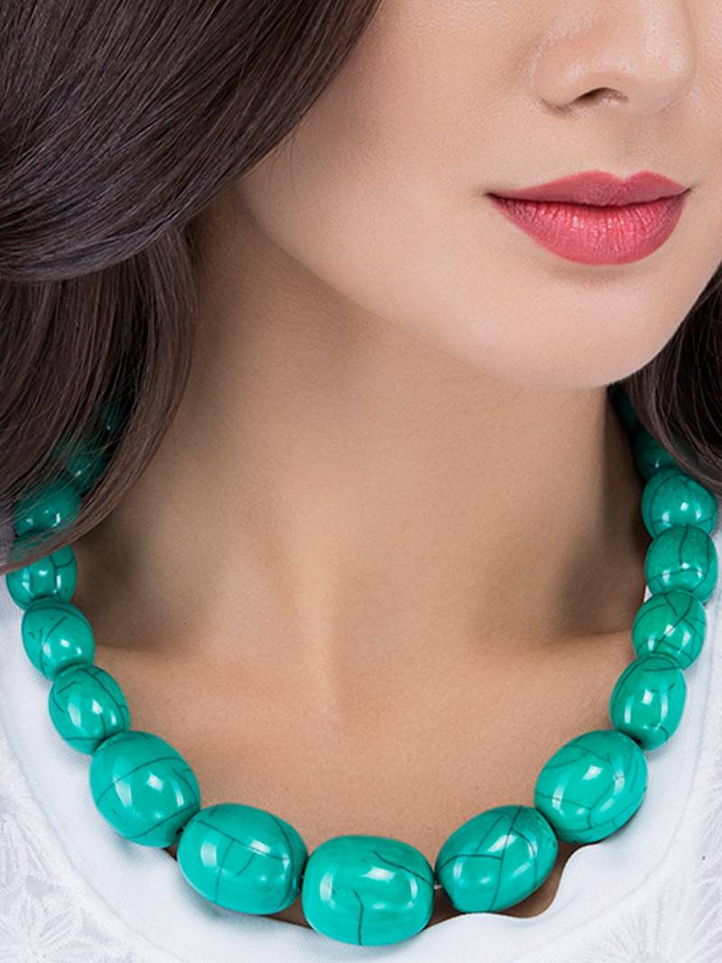 turquoise Green Stone Beautiful Necklace