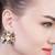 Black And White Crystal Stud Earrings