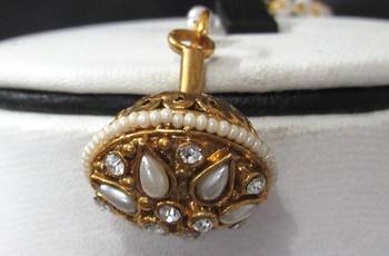 White cubic zirconia maang tikka 1
