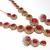 Red Color Stone Round Necklace set