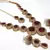 Maroon Color Stone Round Necklace set