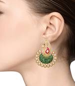 Jewellery Fashionable Chandbali Shape Gold Plated earring for women