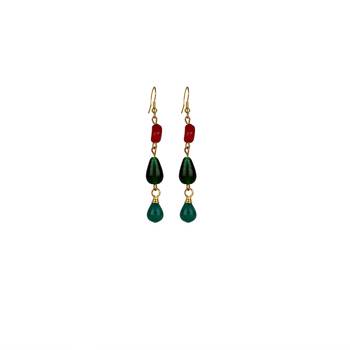 Gold plated  crystal earring for women 1