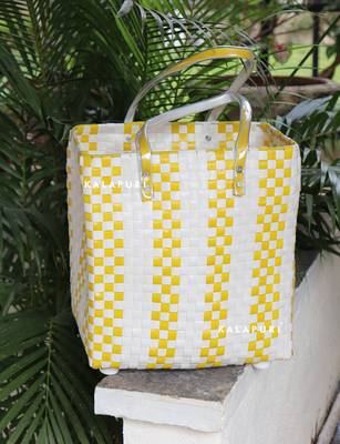 Kalapuri Shopping/Travelling Baskets Authentic Hand Crafted Large Basket Bag 2
