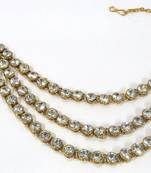 Multicolor cubic zirconia maang tikka