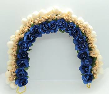 Blue flower gajra 1