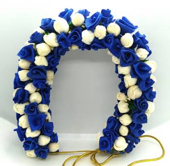 Blue flower gajra 1