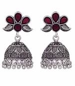 Silver jhumkas