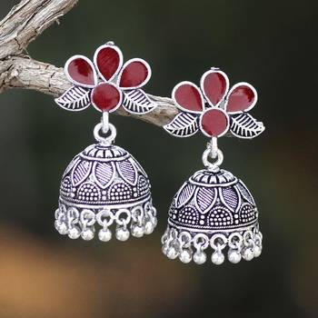 Silver jhumkas 2