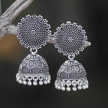 Silver jhumkas 2