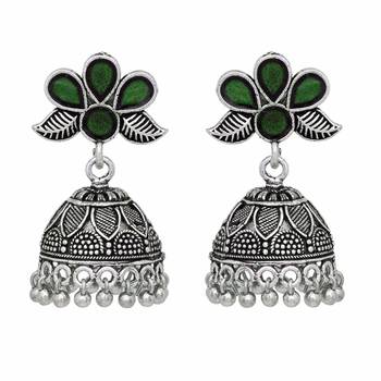 Silver jhumkas 1