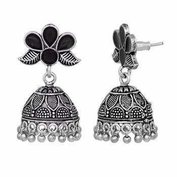 Silver jhumkas 2