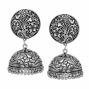 Silver jhumkas 1