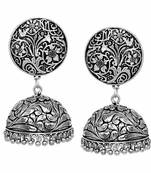 Silver jhumkas