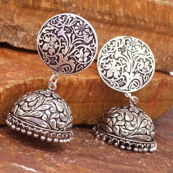 Silver jhumkas 2
