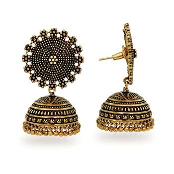 Gold jhumkas 1