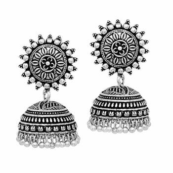 Silver jhumkas 1