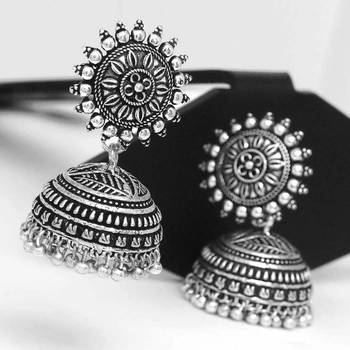 Silver jhumkas 2