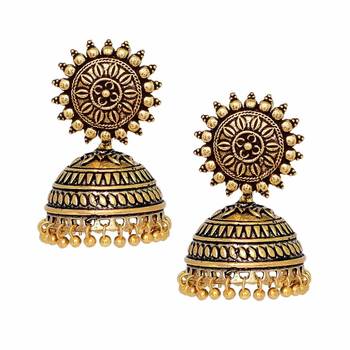 Gold jhumkas 1