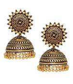 Gold jhumkas