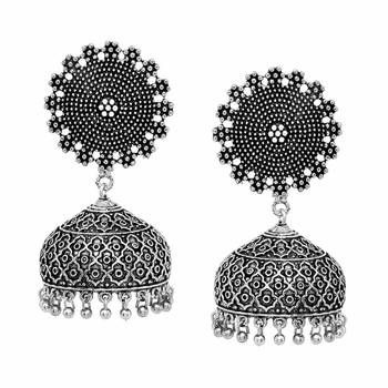 Silver jhumkas 1