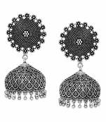 Silver jhumkas