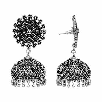 Silver jhumkas 2