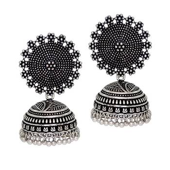 Silver jhumkas 1