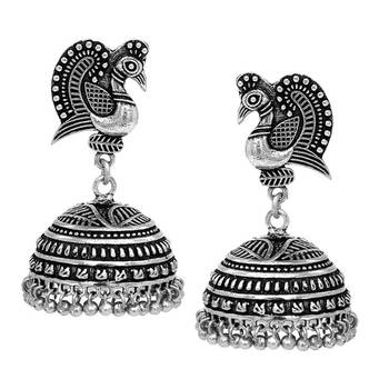 Silver jhumkas 1