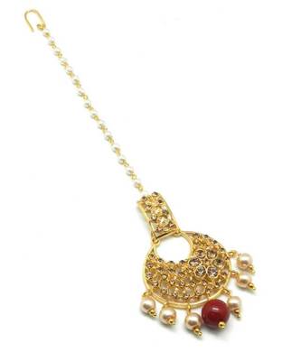 Gold Plated Maang Tikka For Women And Girls 1