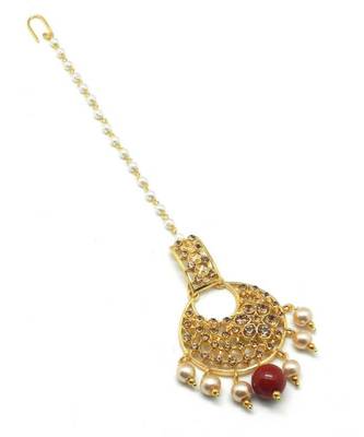 Gold Plated Maang Tikka For Women And Girls 4