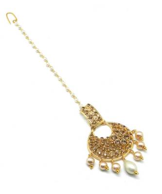 Gold Plated Maang Tikka For Women And Girls 1