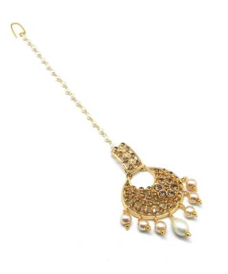Gold Plated Maang Tikka For Women And Girls 2