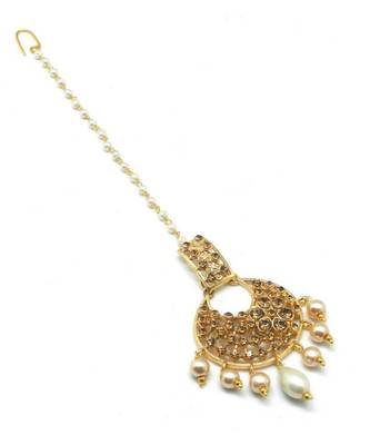 Gold Plated Maang Tikka For Women And Girls 4