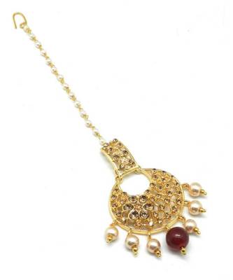 Gold Plated Maang Tikka For Women And Girls 4