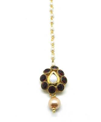 Pear Shape Maang Tikka For  Women Girlas 2