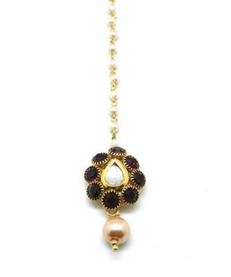 Pear Shape Maang Tikka For  Women Girlas 3