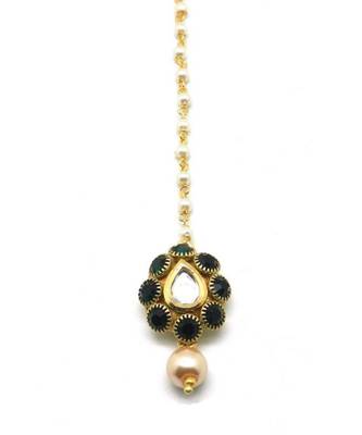 Pear Shape Maang Tikka For  Women Girlas 2