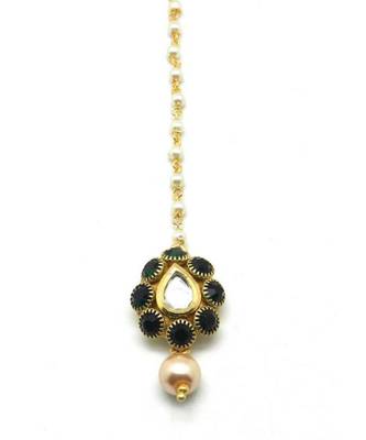 Pear Shape Maang Tikka For  Women Girlas 3