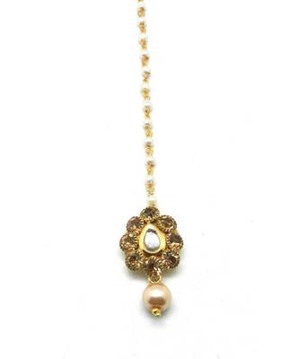 Pear Shape Maang Tikka For  Women Girlas 1
