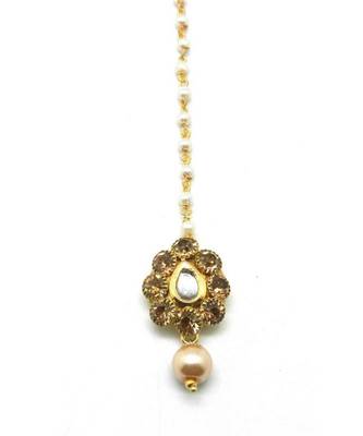 Pear Shape Maang Tikka For  Women Girlas 2