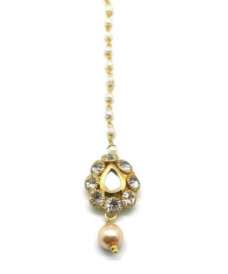 Pear Shape Maang Tikka For  Women Girlas 2