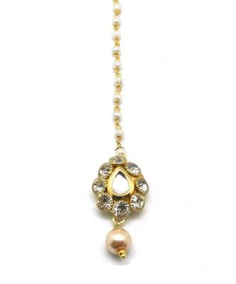 Pear Shape Maang Tikka For  Women Girlas 3