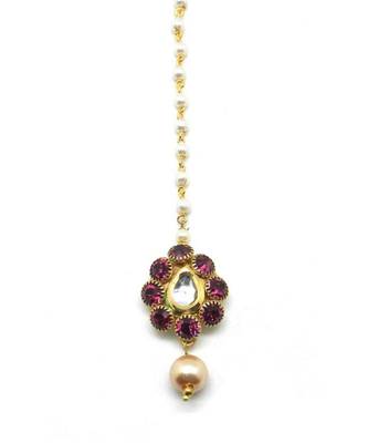 Pear Shape Maang Tikka For  Women Girlas 2