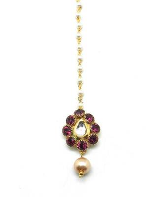 Pear Shape Maang Tikka For  Women Girlas 3
