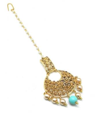 Gold Plated Maang Tikka For Women And Girls 2
